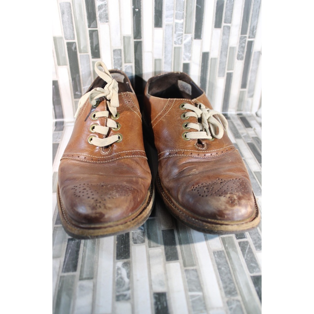 Cole Haan Men's Grand Shortwing Oxford Shoe Leather Woodbury/Java Size‎ 9.5